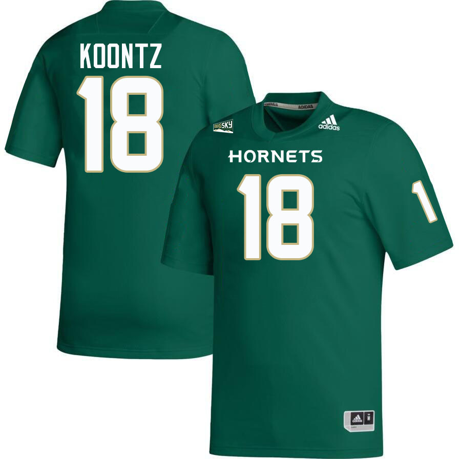 Sacramento State Hornets #18 Kyle Koontz College Football Jerseys Stitched-Green